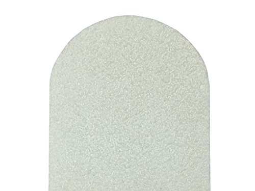 Pana (Grit: 80 x 80, 2 Packs of 10 Pieces = 20 Pieces) USA Professional White Round Emery Board Nail Files