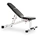 XMark Adjustable FID Weight Bench, 11-Gauge, 1500 lb. Capacity, 7 Back Pad Positions from Decline to Full Military Press Position, Ergonomic 3 Position Adjustable Seat XM-7630