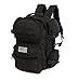 Men's Large Black Expandable Tactical Molle Hydration-Ready Backpack Daypack Bag