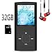 MP3 Player / MP4 Player, Hotechs MP3 Music Player with 32GB Memory SD Card Slim Classic Digital LCD 1.82'' Screen Mini USB Port with FM Radio, Voice Record