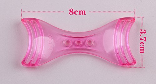 2PCS Women Lady Pink Eyeliner Template Guide Stencil Shaper Girls Eyeliner Assistant Helper for Beginners Cosmetic Makeup Tools - Thumbnail 2