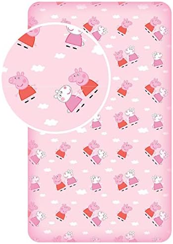Jerry Fabrics Peppa Pig Cloud Single Fitted Sheet
