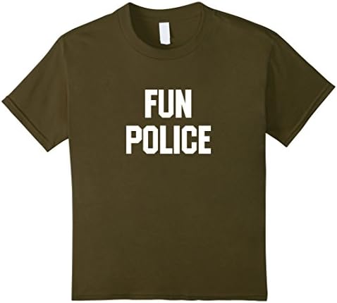 Kids Fun Police Tshirt for The Wet Blanket in Your Life 6 Olive