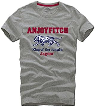 Robin Santiago NEW t-shirt 100% cotton t shirt men European and American style tees gray 6872 XXL chest 108cm