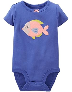 Baby Girls' Applique Bodysuit (Baby) - Fish