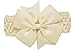 Wehous 8 Pcs Baby Girl's Headbands Turban Chiffon Hairband for Newborn and Children Pink