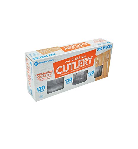 Member's Mark Clear Cutlery Combo Pack - 360 Count