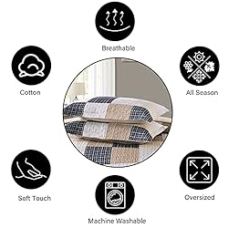 PANGUSHAN Quilts Set Queen Size,100% Cotton