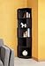 ioHOMES Bassey Contemporary 5-Shelf Corner Bookcase Display Stand with Zig-Zagging Shelves, Espresso