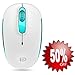 Wireless Mouse (Battery Included), FD M510c 2.4G Mini Silent Click Cordless Mouse, Optical Travel Mice with Nano USB Receiver for Desktop, Laptop, Computer, PC, Chromebook and Notebook (White&Green)