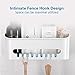 TAILI Shower Caddy Suction Cup, Heavy Duty Bathroom Organizer, Removable Shelves for Inside Shower, Shampoo, Waterproof Suction Plastic Storage for Bathroom Accessories Holder, White