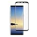 BONUM Galaxy Note 8 Screen Protector,Full Coverage Anti-Scratch, Anti-Fingerprint, Easy to Install Curved Tempered Glass Screen Protector (Black)