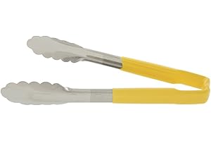 Vollrath DC249 Yellow Utility Grip Kool Touch Tong, 241 mm
