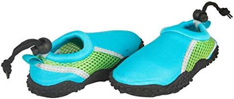 Shocked Toddler Neoprene and Mesh Water Beach Shoe Size 11-12 Turquoise/Green/Gray