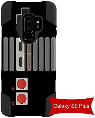 Samsung Galaxy S9 Plus Hybrid Kickstand Case By InfoposUSA Retro NES Controller