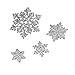 Fyore 4 Pcs Snowflakes Metal Cutting Dies Stencil Template Mould for DIY Scrapbooking Album Paper Card Craft (Snowflake)