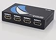 HDMI Splitter 1 in 4 out Movcle Full HD 1080P 1X4 Port Box Hub with US Adapter v1.4 Powered Certified for 3D Support
