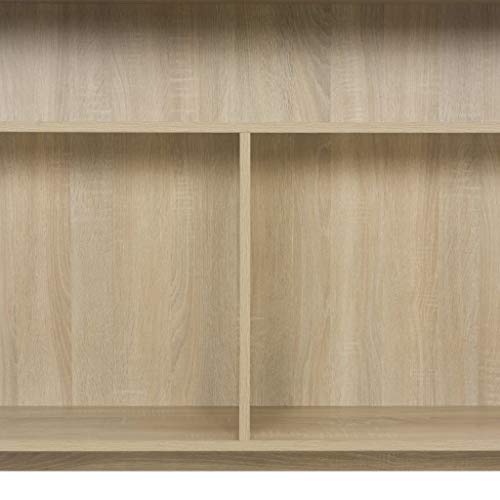 Festnight Bartisch mit 2 Tischplatten | Stehtisch Bistrotisch Bartheke | Tresentisch im Eichenoptik 130 x 40 x 120cm Spanplatte, Eichenbraun – Bild 8