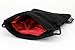 Velvet Dice Bag 5x8 Inch Deluxe Double Stitched Seam | Snag Proof Satin Lining | Holds Over 110 Dice | Red Interior with Black Exterior | Super Sturdy