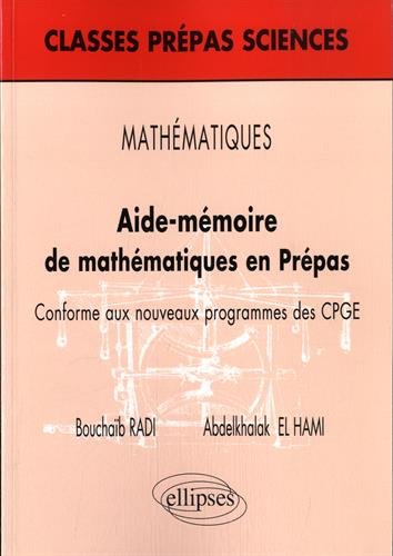 Aide-mémoire de mathématiques en prépas