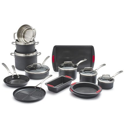 Click Here to See More Images Sur La Table Hard Anodized Nonstick 20-Piece Set 84516-C