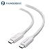 Cable Matters [Intel Certified] 20Gbps Thunderbolt 3 Cable 6.6 Feet (USB C Thunderbolt Cable) in White Supporting 100W Charging