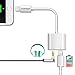TOPGO Lightning to 3.5mm 2 in 1 iphone 7 adapter Aux Headphone Jack Audio & Charger Cable for iPhone, Supports iOS 11 and Before