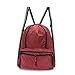 Drawstring Backpack Cinch Sack Foldable Sackpack Lightweight GymSack for Dancing Gym Sports Red
