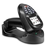 TroheStar Barcode Scanner 1D Wireless and Collector Portable Data Terminal Inventory Device Bar Code Reader PDT with TFT Color LCD Screen & USB Cradle Receiver Charging Base