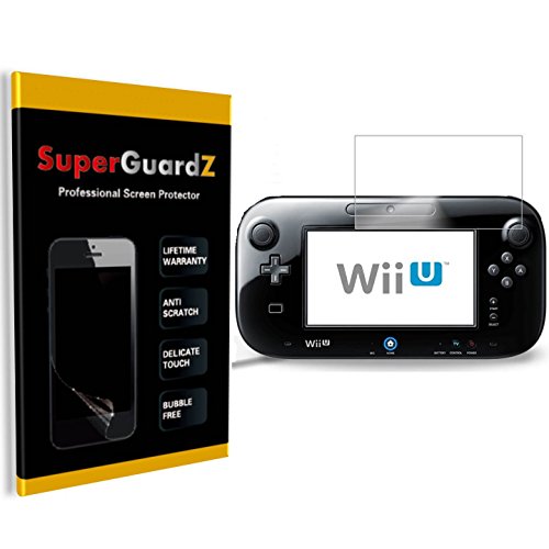 [3-Pack] For Nintendo Wii U - SuperGuardZ Screen Protector [Lifetime Replacement], Ultra Clear, Anti-Scratch, Anti-Bubble
