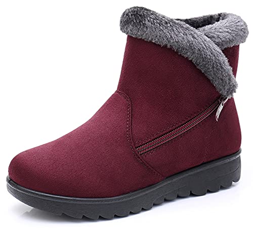 fur lined snow boots