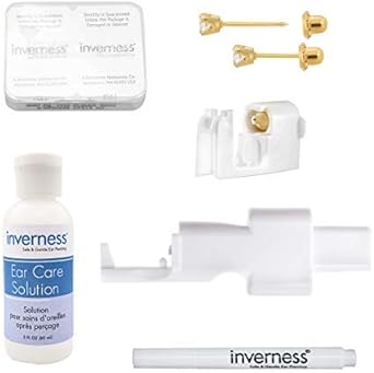 Inverness Home Ear Piercing Kit with 3 