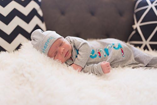 Baby Boy Turquoise Plane Personalized Coming Home outfit