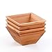 Wood Salad Bowl Set (Bamboo, Set Of 4) Best For Serving Salad, Pasta, Soup, and Fruit. Bowls Looks Absolutey Beautiful With Your Kitchen Setting. Pba Free/Eco-Friendly, By Midori Way