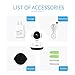 FREDI Wireless 1080P IP Baby Pet Monitor Camera WiFi Camera with Two-Way Function,Infrared Night Vision,Pan Tilt,P2P WPS Ir-Cut Nanny IP Camera Motion Detection Support 128GB sd Card(not Include)