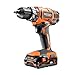 Ridgid ZRR860052K 18V Cordless Lithium-Ion 1/2 in. Compact Drill Driver (Renewed)