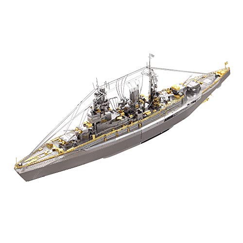 Piececool 3D Metal Puzzle for Adults Warship Models Kits, Nagato Class Battleship DIY 3D Metal Military Model Building Kit Puzzle for Adult Home Decor Best Gifts