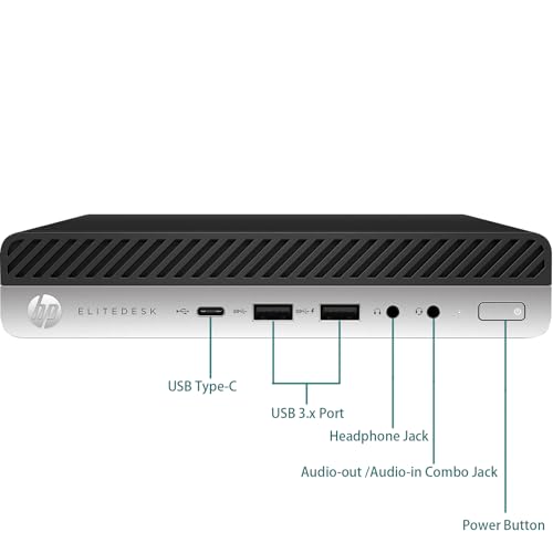 HP Elitedesk 800 G3 Mini PC Computadora de Escritorio con Monitor FHD 27 Pulgadas, Windows 11 Pro, Core i7-7700T 2.9GHz, hasta 3.8GHz, 8GB RAM, 256GB SSD, Teclado, Mouse, USB WiFi (reacondicionado)