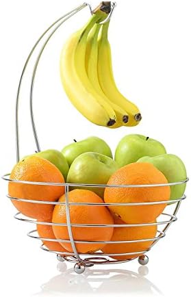 Fruit Baskets Chrome - fruit basket with babna hook