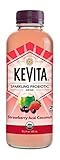 KEVITA Strawberry Acai Coconut Sparkling Probiotic, 15.2 Ounce (Pack of 6)