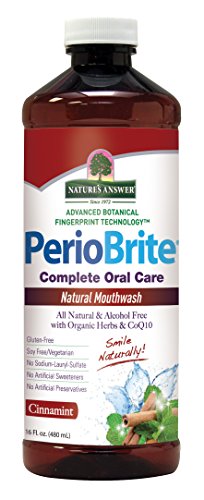 Nature's Answer PerioBrite Alcohol-Free Mouthwash, Cinnamint, 16-Fluid Ounce