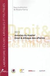 Annales du master droit & éthique des affaires