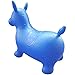 SUESPORT Horse Hopper Kit, Pump Included, Inflatable Jumping Horse, Space Hopper, Ride-on Bouncy Animal Hopper, Sit and Bounce, Blue