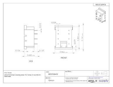 Amazon Com Omron Py08 02 Back Conectar Socket Reles Pcb