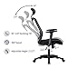 MBOO Ergonomic High Back Mesh Office Chair - Executive Computer Desk Task Chair with Adjustable Headrest and Armrests, Built-in Back Lumbar Support, Black