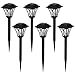 Azirier Solar Lights Outdoor Waterproof Outdoor Garden Lights, Solar Pathway Security Lights for OutdoorWall Backyard Fence Garage Garden Driveway 6 Pack