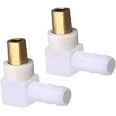 493496 Carb Fuel Fitting Elbow Hose Connector Replacement for B &amp; S Carburetor Connector Hose Engine 692317 493496 494451 (2 Pack)