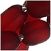 Cultured Sea Glass, Semi Freeform Nugget Beads 16-20x12mm, 1 Strand, Cherry Red