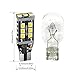 Kitchasy Extremely Bright 912 921 LED Backup Light Bulbs, High Power 2835 15-SMD Chipsets Error Free T15 906 W16W for Backup Reverse Light, 6000K White, Pack of 4pcs