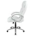 White High Back Leather Executive Office Desk Task Computer Chair w/Metal Base O10